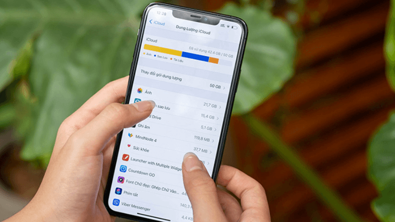 dung lượng iphone