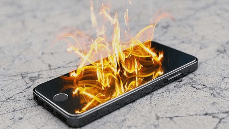 iphone bị nóng máy