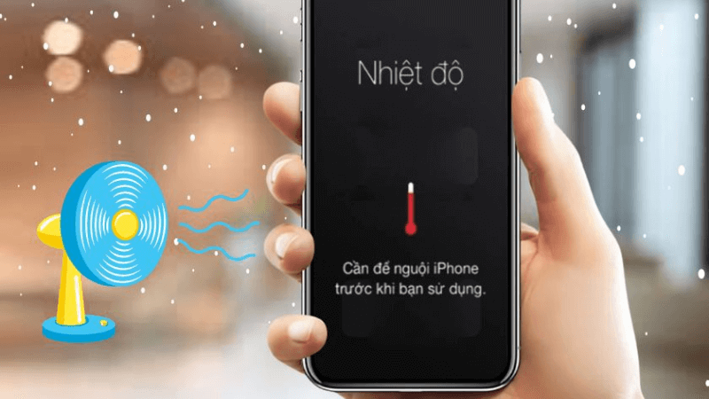 iphone bị nóng máy