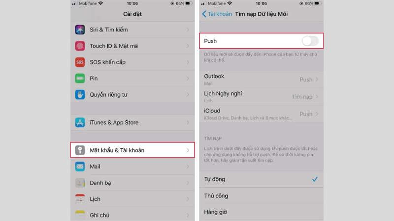 tiết kiệm pin cho iphone
